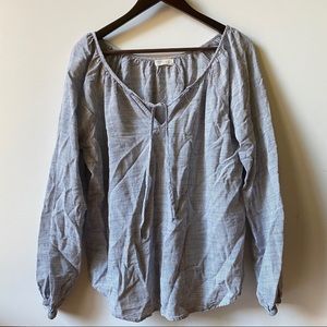 Linen/Cotton Peasant Blouse